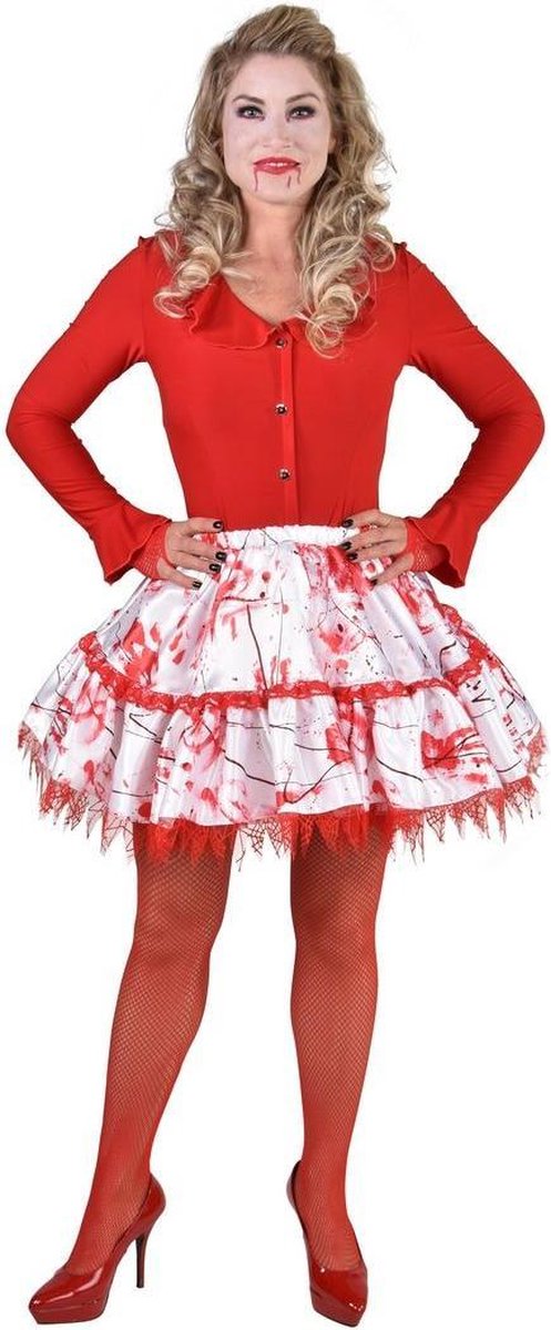 Zombie Kostuum | Halloween Rok Met Bloed Besmeurd Vrouw | Large / XL | Halloween | Verkleedkleding